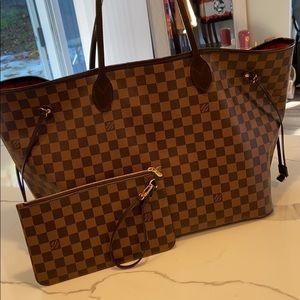 Authentic Louis Vuitton Neverfull GM Damier Ebene